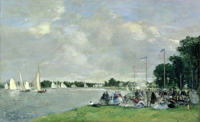 Regatta at Argenteuil, 1866 by Eugene Louis Boudin
